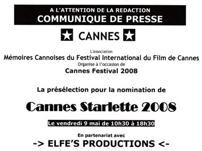 Cannes Starlette® Casting 1